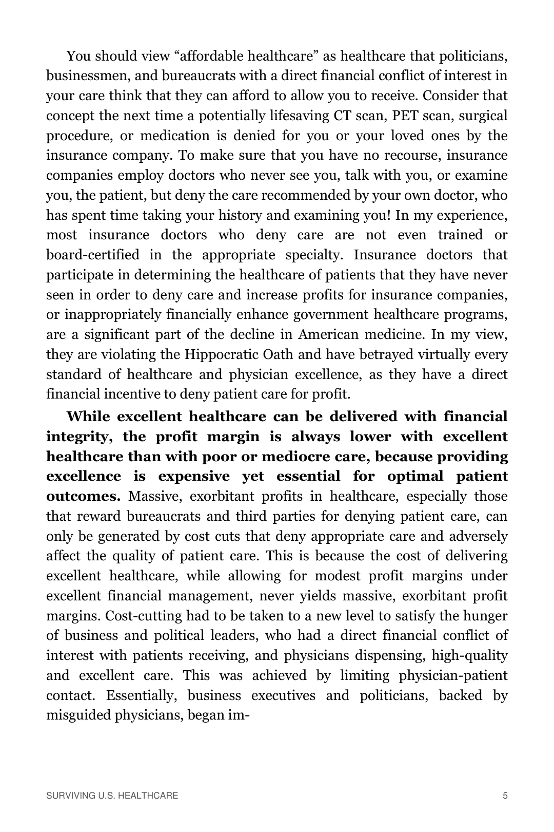 Surviving U.S. Healthcare, preview page 11 of 18